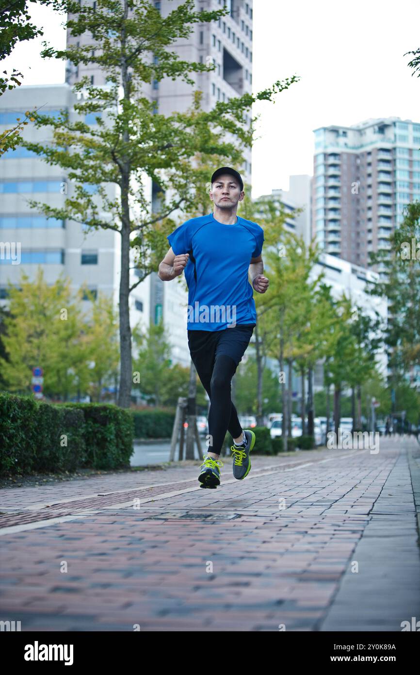 Mann läuft Stockfoto