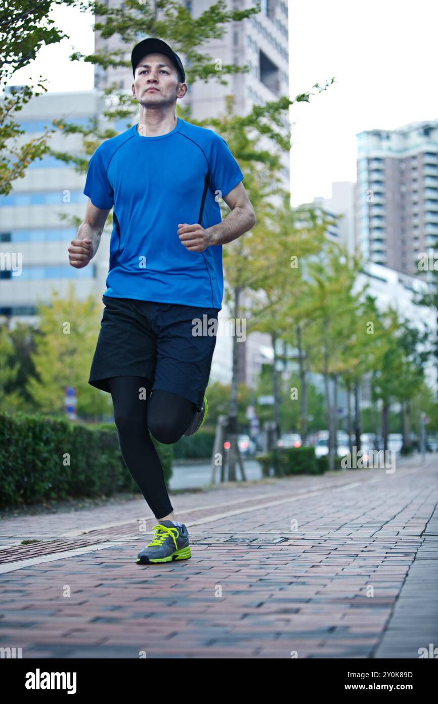 Mann läuft Stockfoto