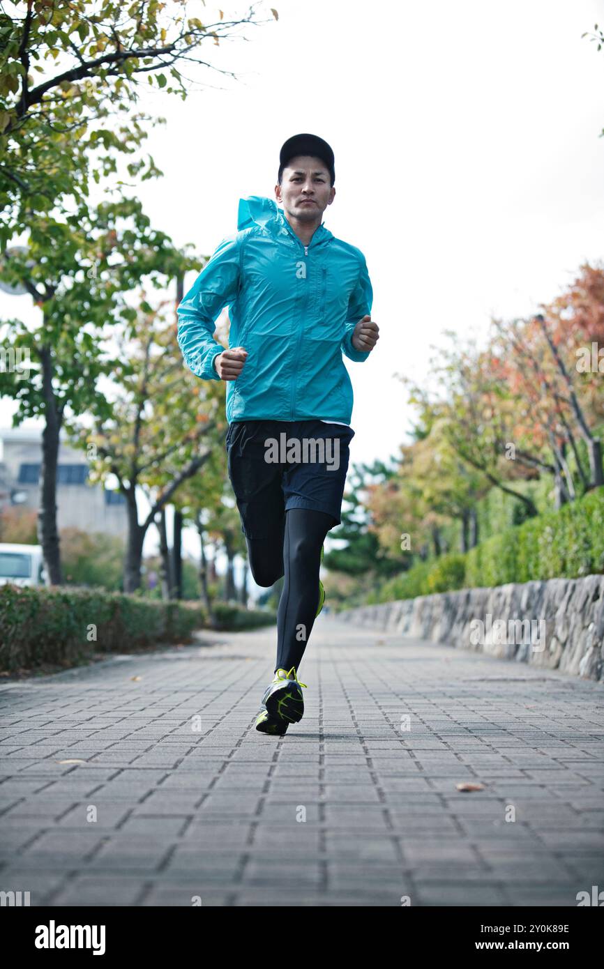 Mann läuft Stockfoto
