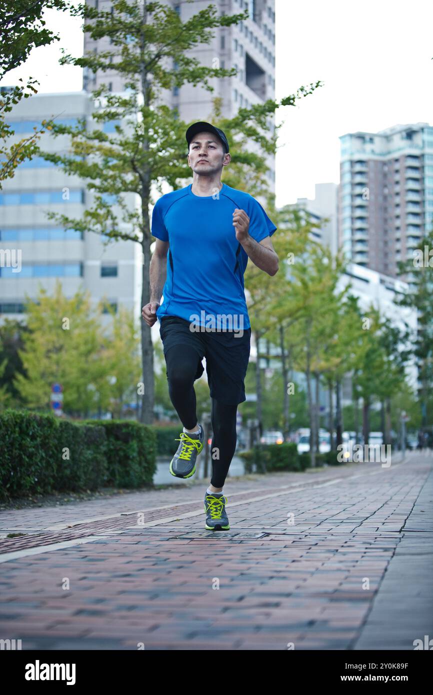 Mann läuft Stockfoto