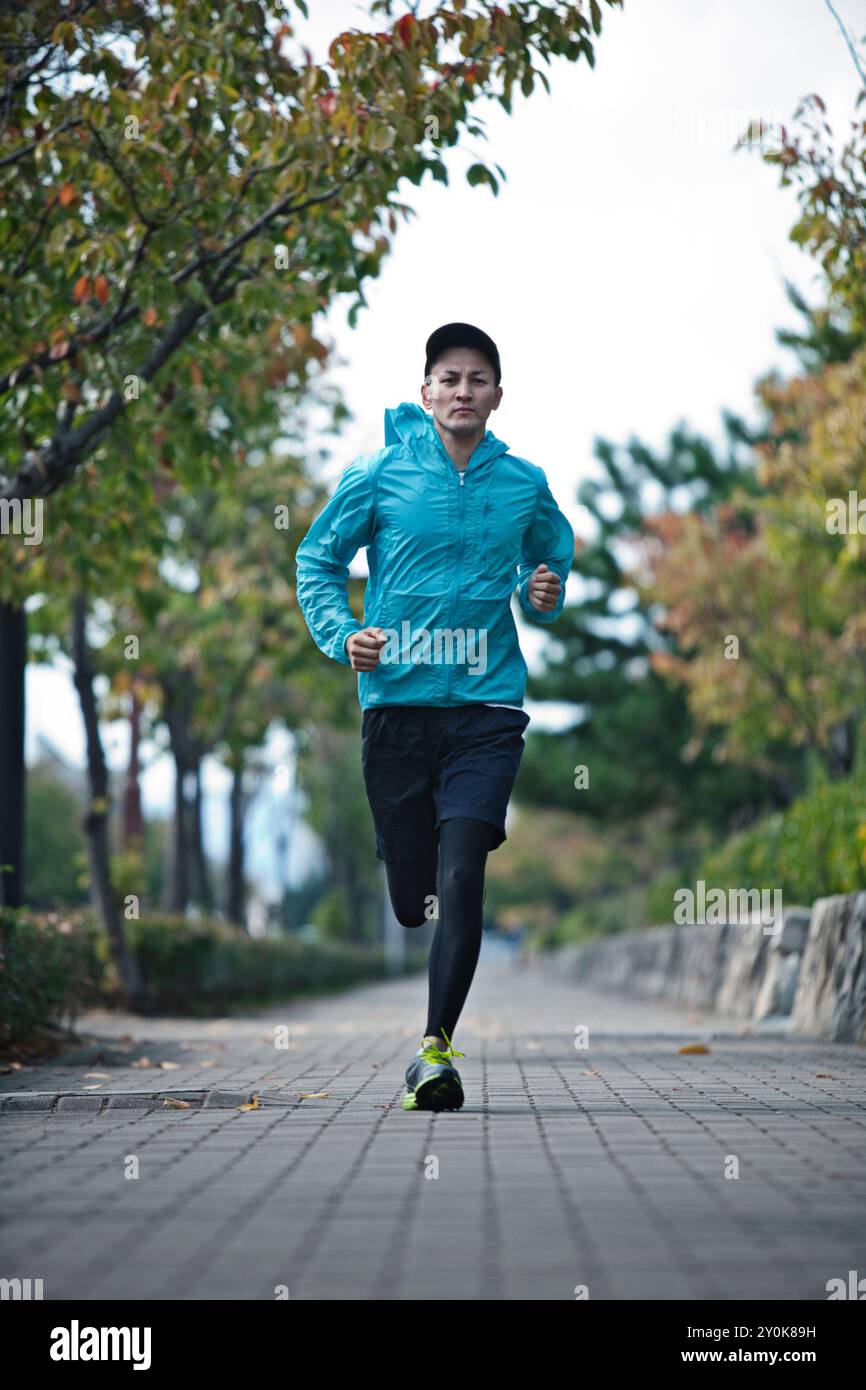 Mann läuft Stockfoto