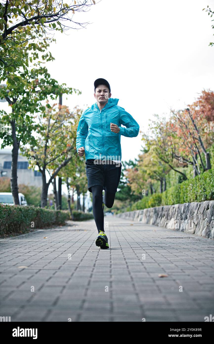 Mann läuft Stockfoto