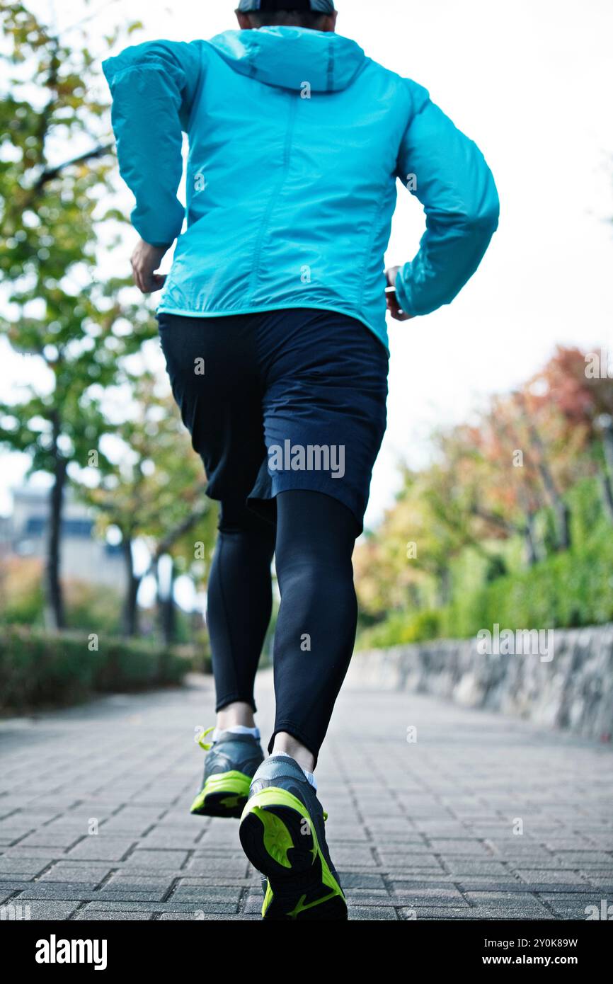 Mann läuft Stockfoto