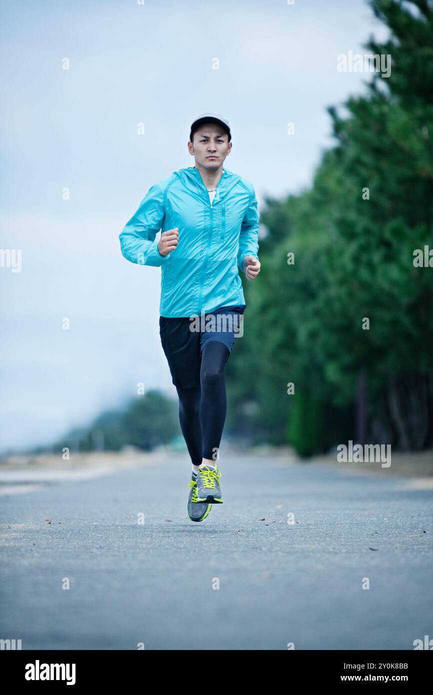 Mann läuft Stockfoto