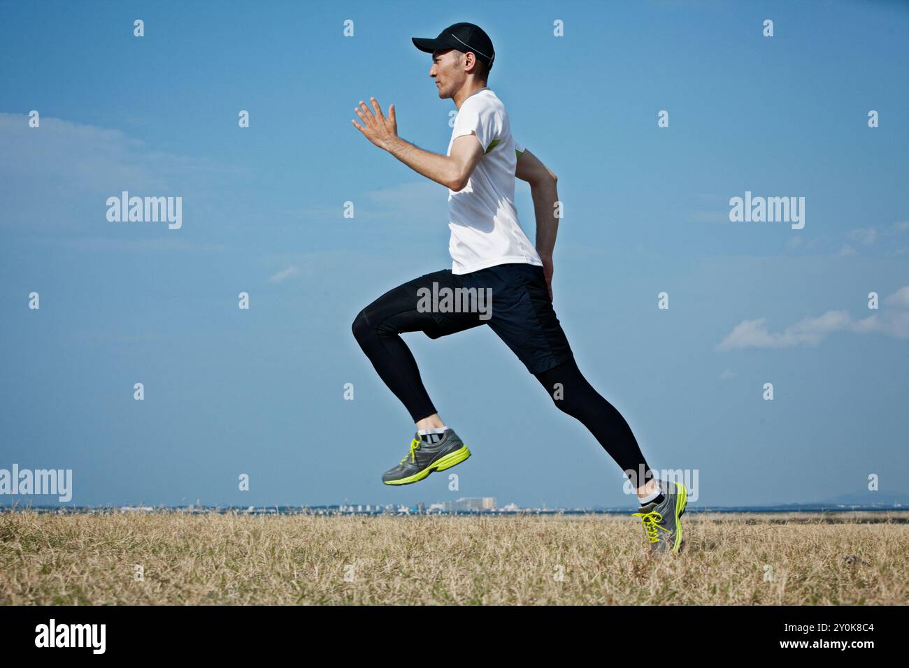 Mann läuft Stockfoto