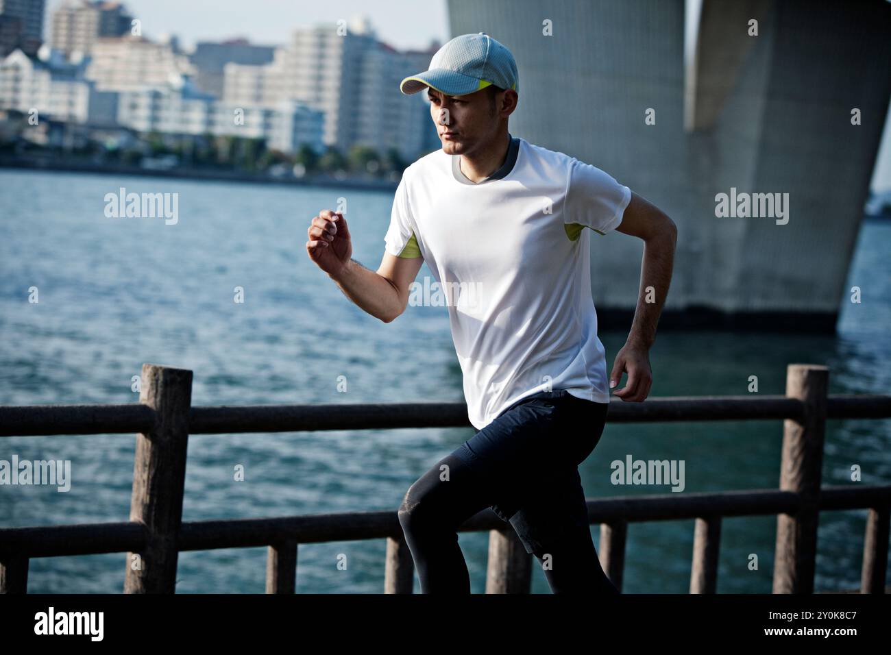 Mann läuft Stockfoto