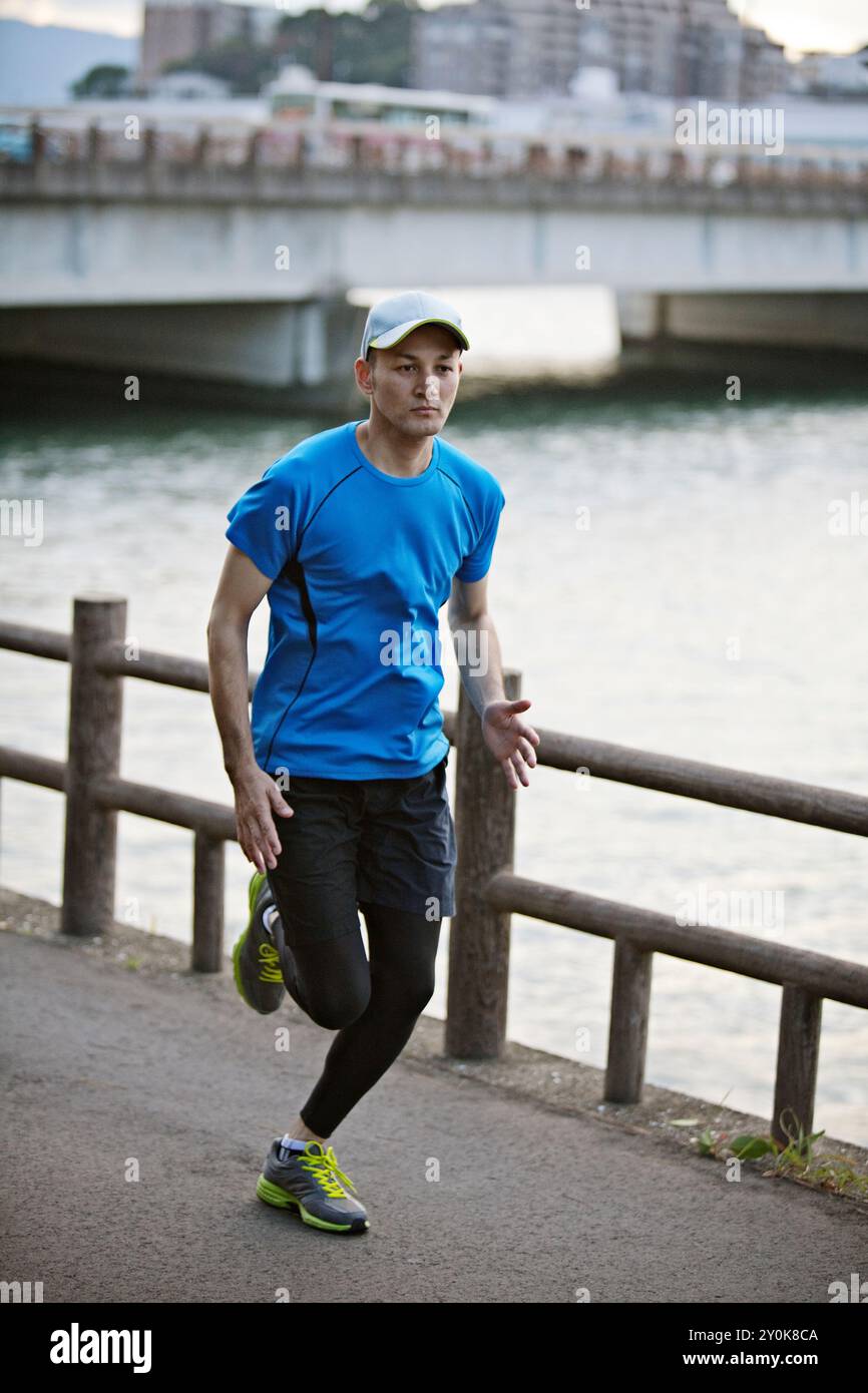 Mann läuft Stockfoto