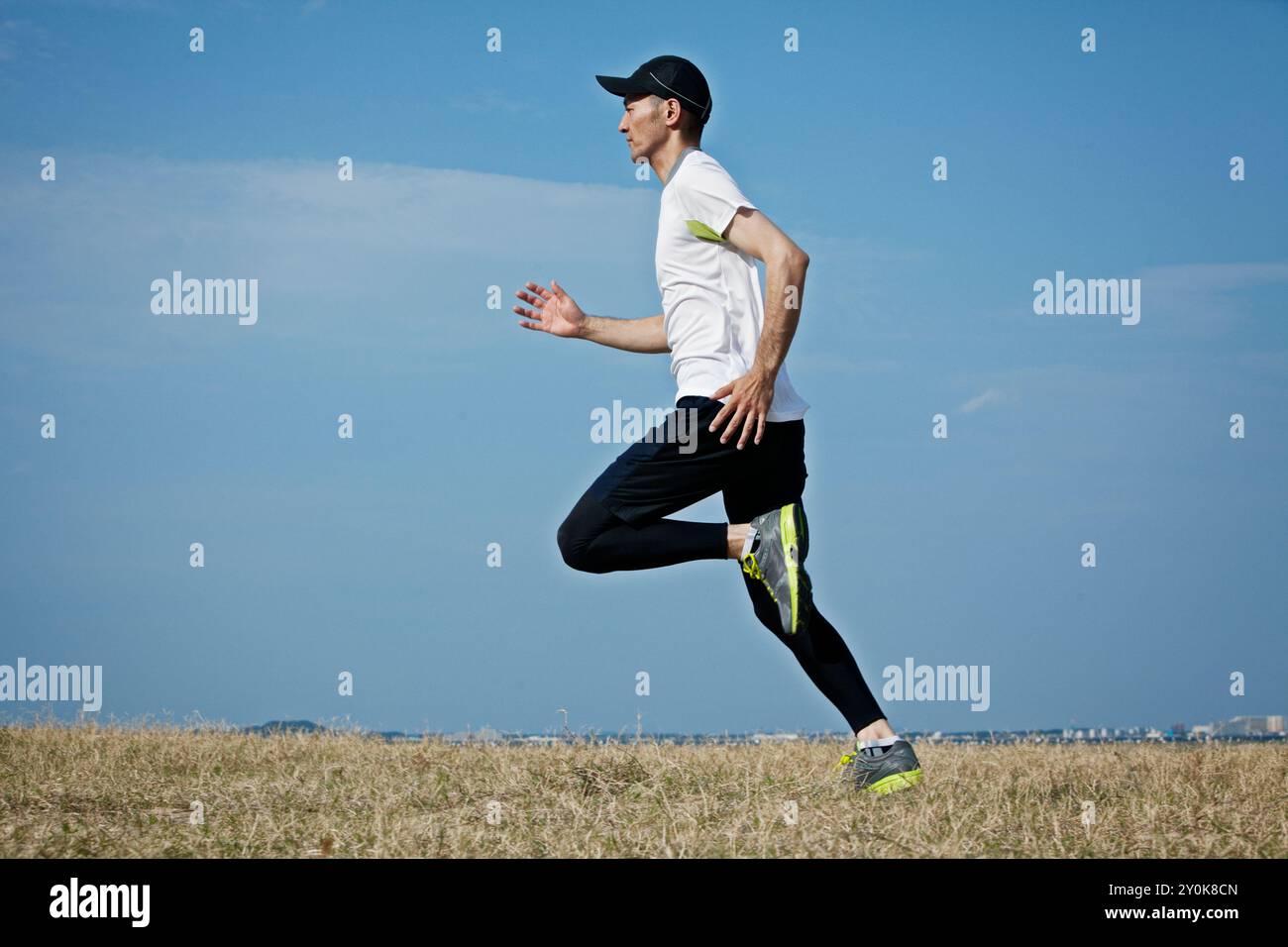 Mann läuft Stockfoto