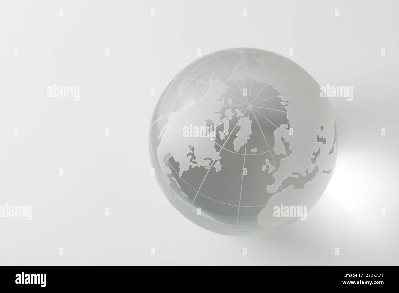 Transparenter Globus Stockfoto