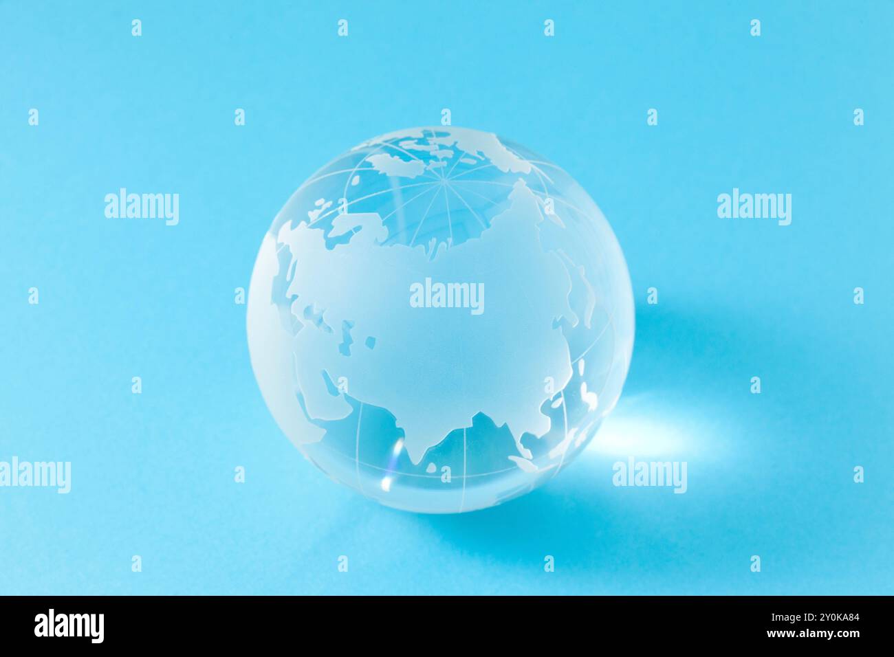 Transparenter Globus Stockfoto