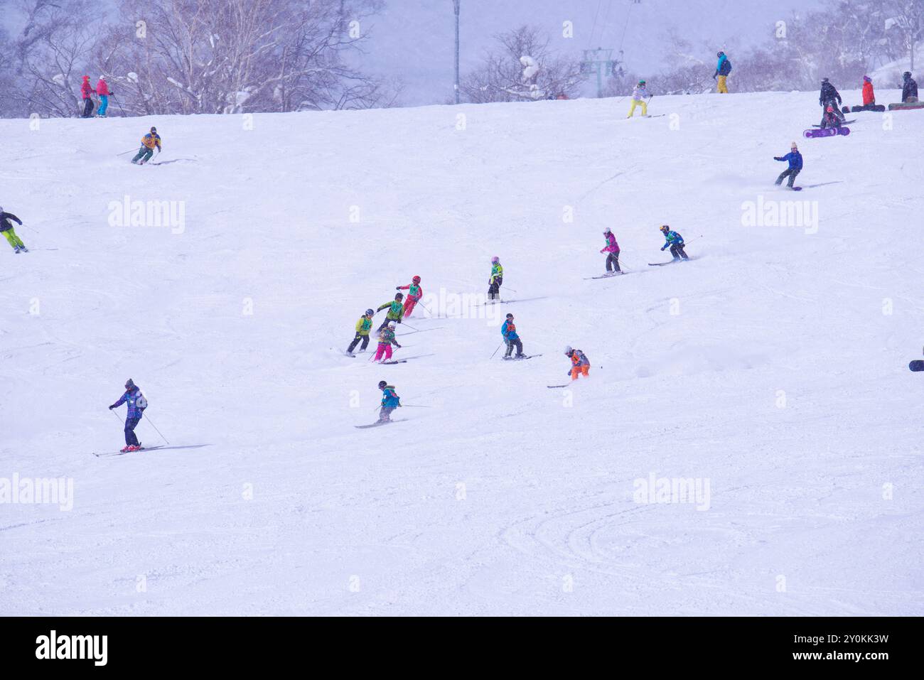 Niseko Grand Hirafu Ski Resort Stockfoto