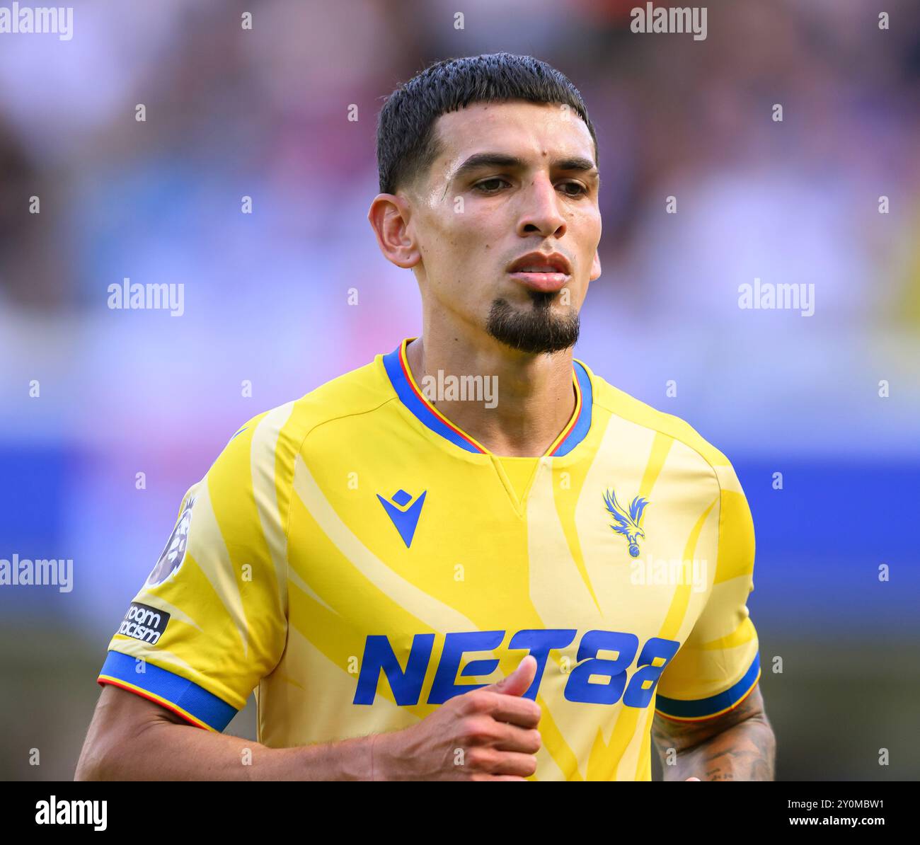 London, Großbritannien. September 2024 - Chelsea V Crystal Palace - Premier League - Stamford Bridge. Daniel Munoz im Crystal Palace in Aktion. Bildnachweis: Mark Pain / Alamy Live News Stockfoto