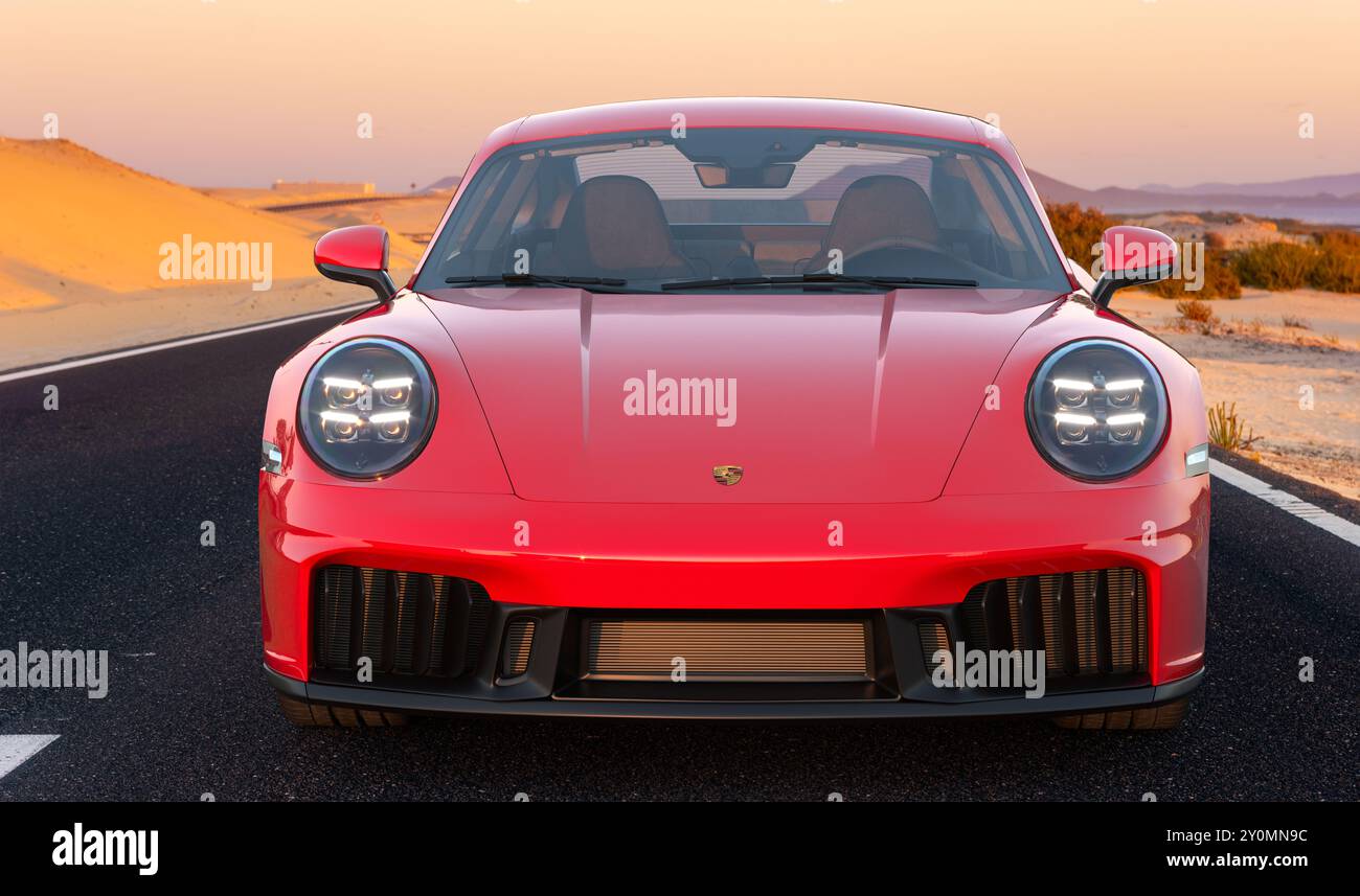 Der neue Porsche 911 Carrera GTS für das Modelljahr 2025. Stockfoto
