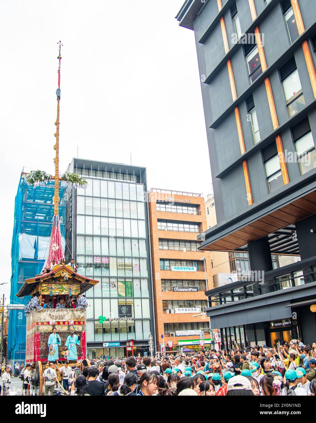 Gion Matsuri Festival Yamahoko-Floats-Parade in Kyoto, Japan Stockfoto