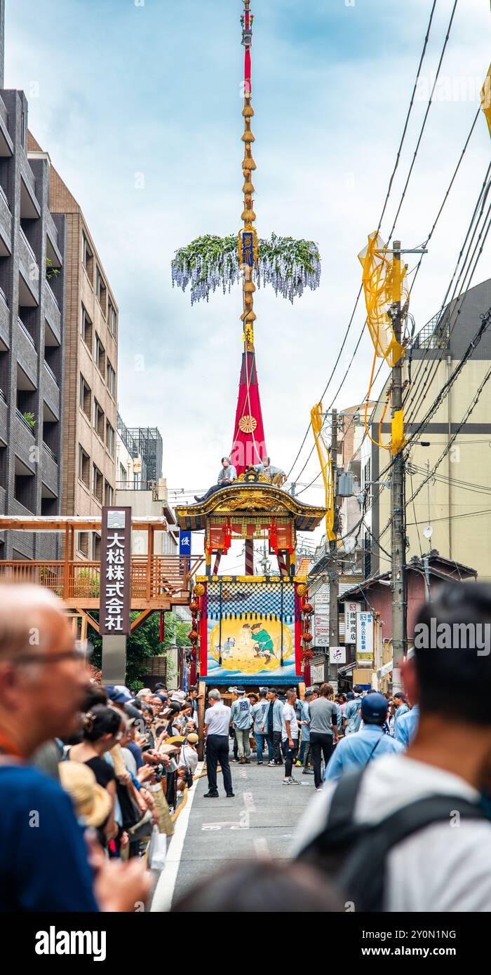 Gion Matsuri Festival Yamahoko-Floats-Parade in Kyoto, Japan Stockfoto