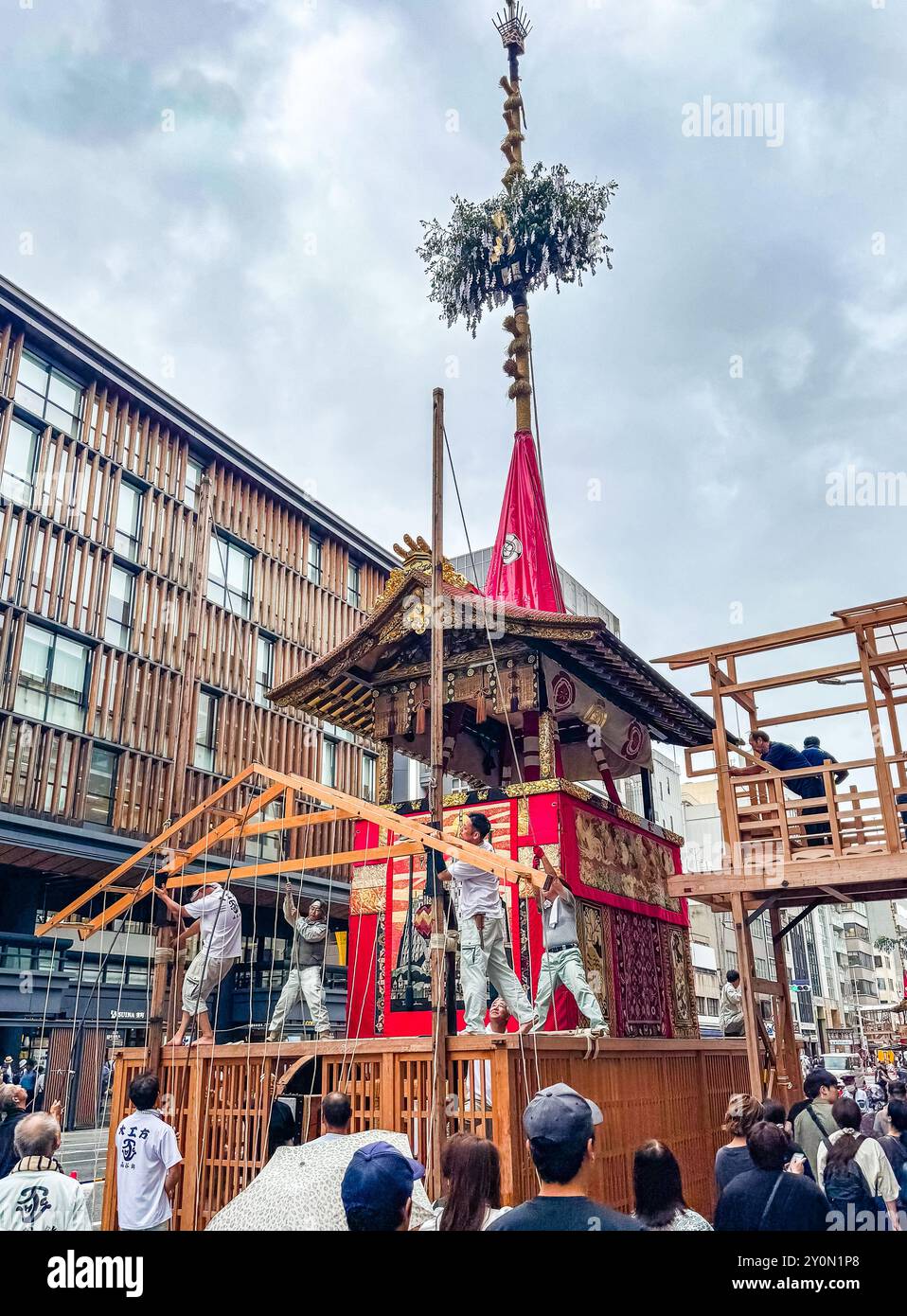 Gion Matsuri Festival Yamahoko-Floats-Parade in Kyoto, Japan Stockfoto