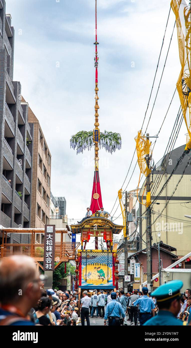 Gion Matsuri Festival Yamahoko-Floats-Parade in Kyoto, Japan Stockfoto