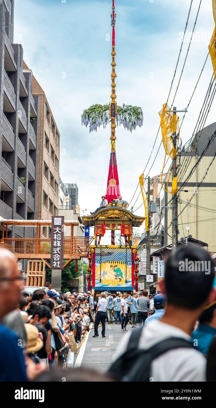 Gion Matsuri Festival Yamahoko-Floats-Parade in Kyoto, Japan Stockfoto