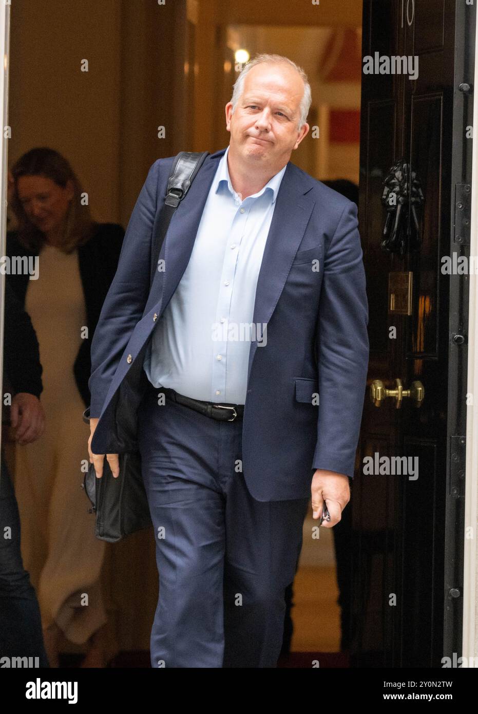 London, Großbritannien. September 2024. Business Chiefs treffen sich mit Angela Rayner, Levelling Up Secretary, und Jonathan Reynolds, Business Secretary, über Bedenken bezüglich des Pakets „Arbeiterrechte“ in der Downing Street London, UK Executive Officer von Sainsbury's Simon Roberts Credit: Ian Davidson/Alamy Live News Stockfoto