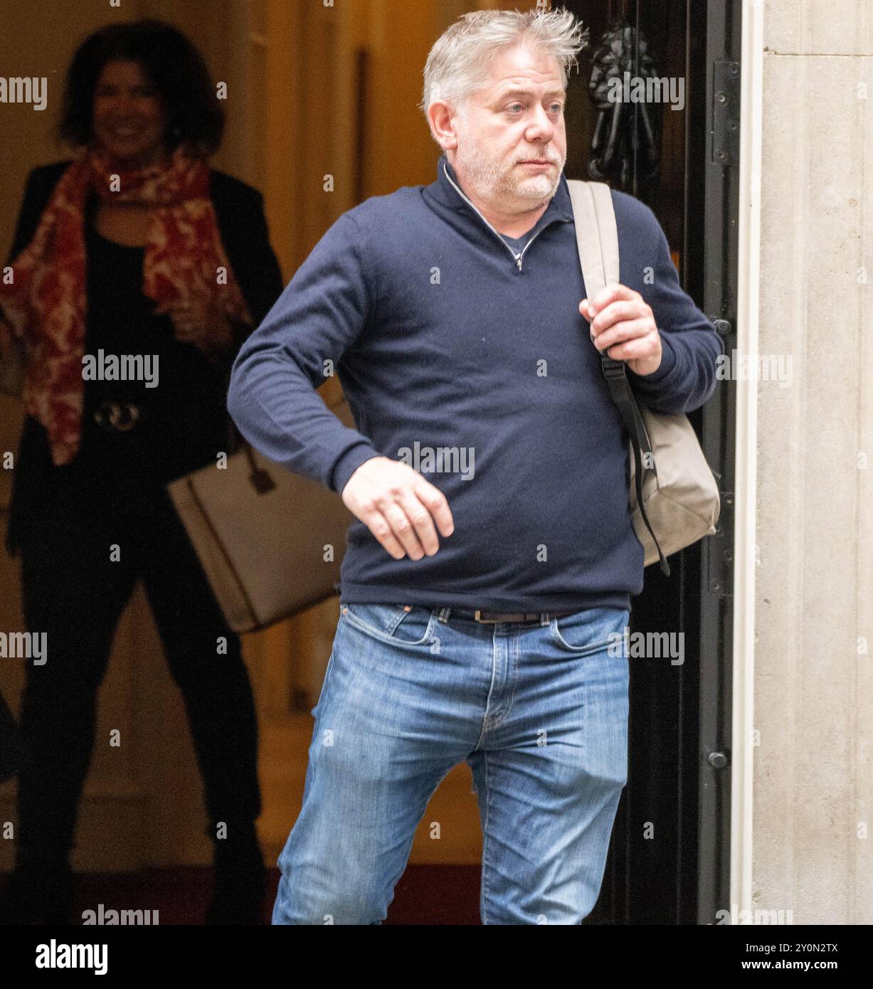 London, Großbritannien. September 2024. Business Chiefs treffen sich mit Angela Rayner, Levelling Up Secretary, und Jonathan Reynolds, Business Secretary, über Bedenken bezüglich des Pakets „Arbeiterrechte“ in der Downing Street 10 London UK Greg Jackson, CEO Octopus Energy Credit: Ian Davidson/Alamy Live News Stockfoto