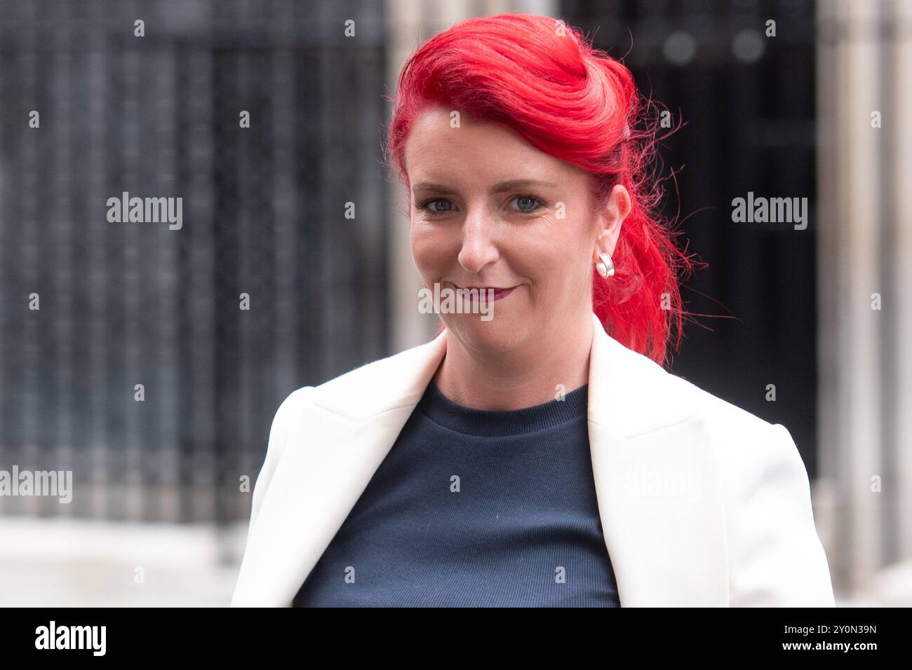 London, Großbritannien. September 2024. Louise Haigh, Staatssekretärin für Verkehr, verlässt eine Kabinettssitzung in der Downing Street: Justin ng/Alamy Live News. Stockfoto