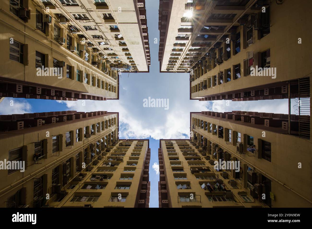 HONGKONG, CHINA - 7. AUGUST 2017 - Bedford Gardens in Hongkong, China, 7. August 2017. Stockfoto