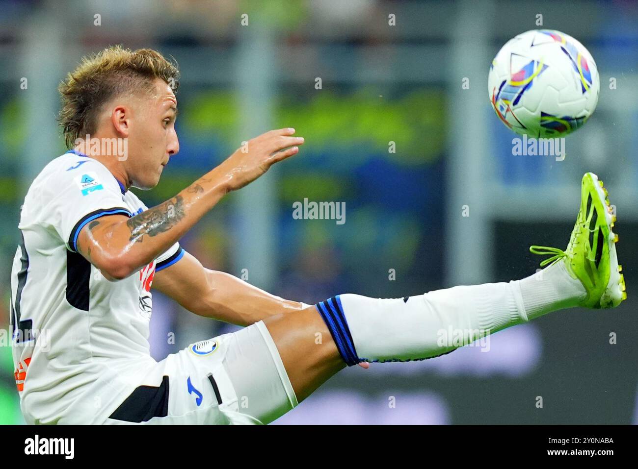 Mailand, Italien. 30. August 2024. Mateo Retegui von Atalanta während des Fußballspiels der Serie A zwischen Inter und Atalanta im San Siro Stadion in Mailand, Norditalien - Freitag, 30. August 2024. Sport - Fußball . (Foto: Spada/Lapresse) Credit: LaPresse/Alamy Live News Stockfoto