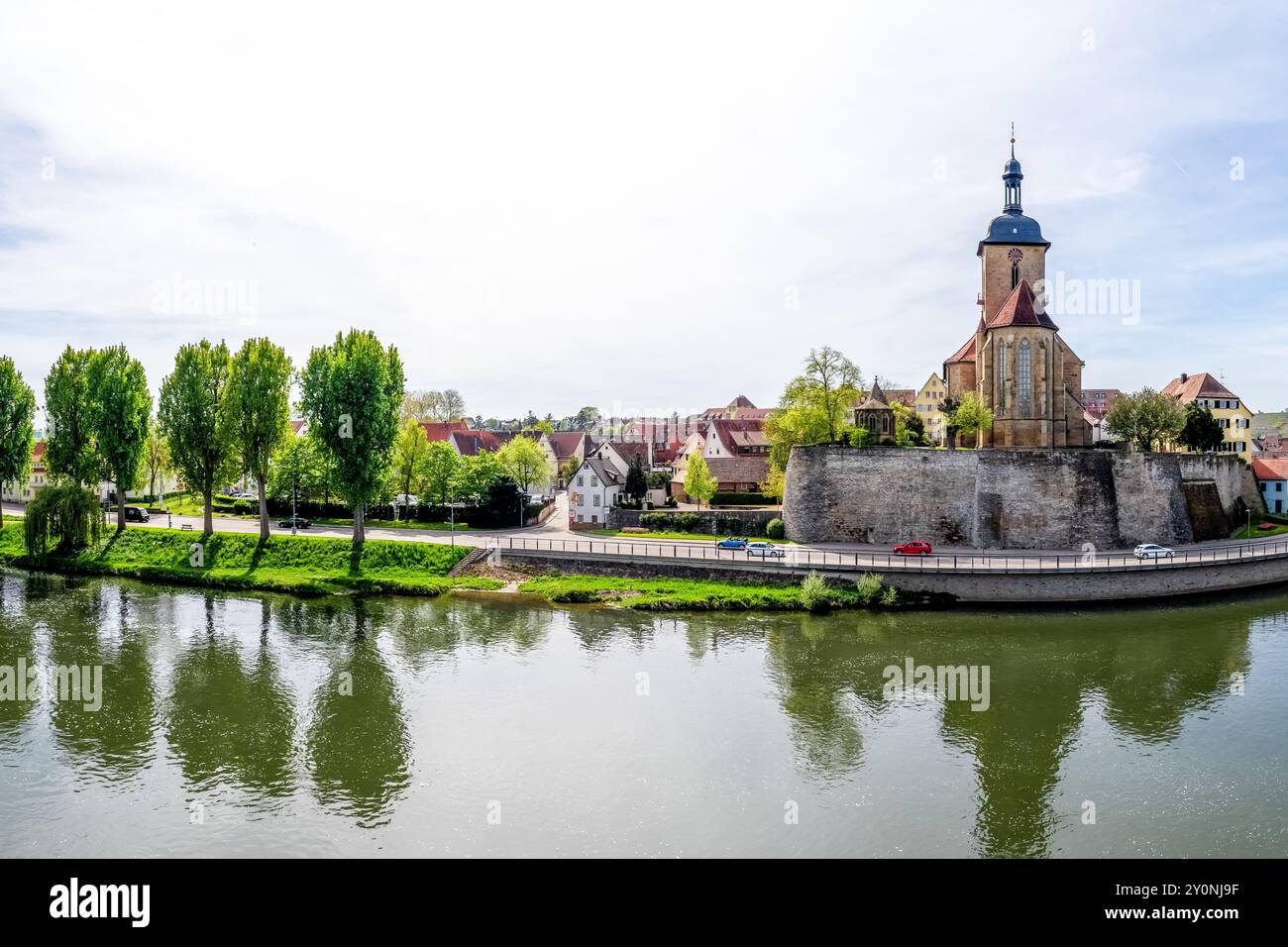 Altstadt von Lauffen am Neckar, Deutschland Stockfoto