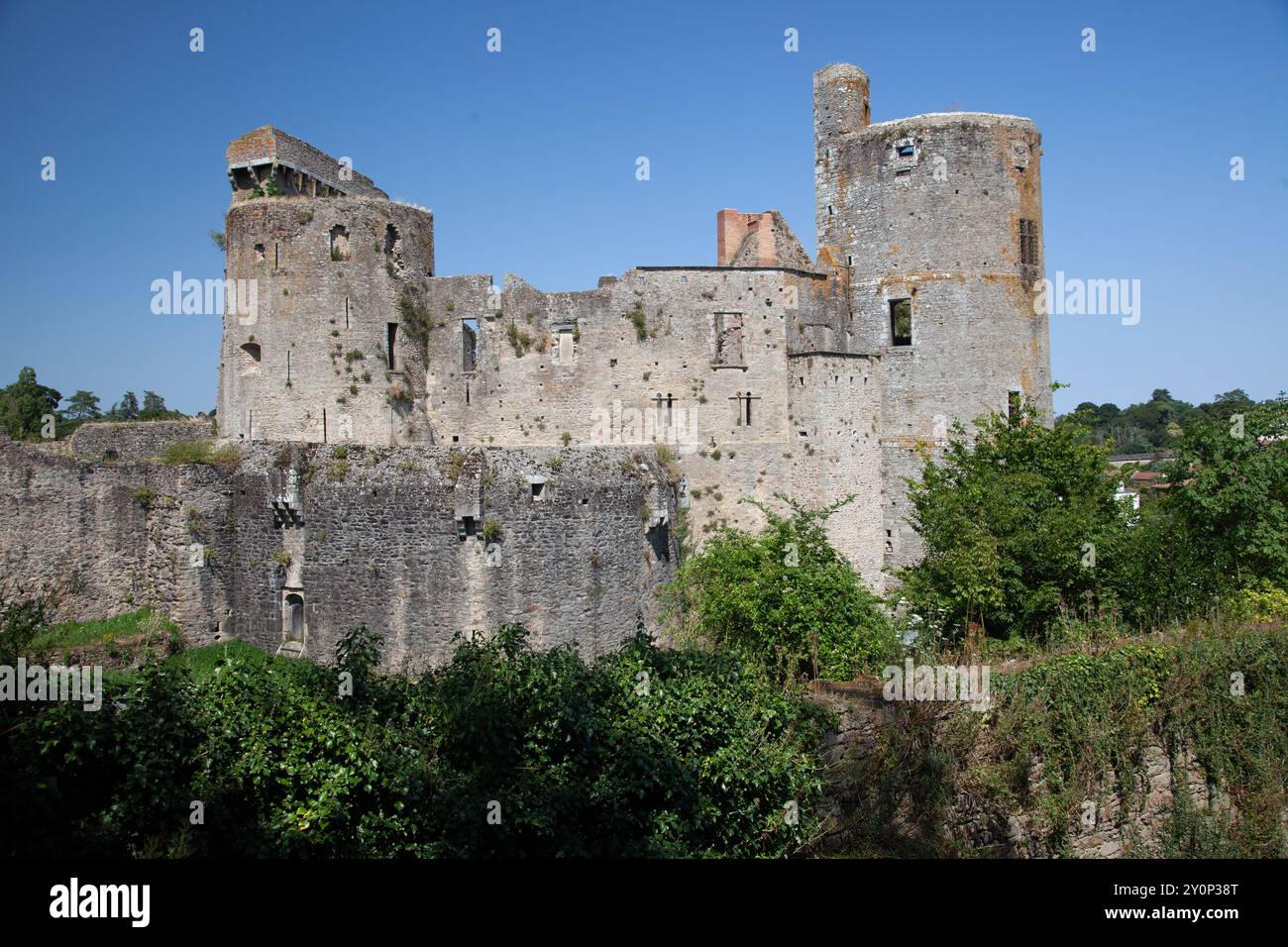 Chateau de Clisson, Clisson, Loire-Atlantique, Frankreich Stockfoto