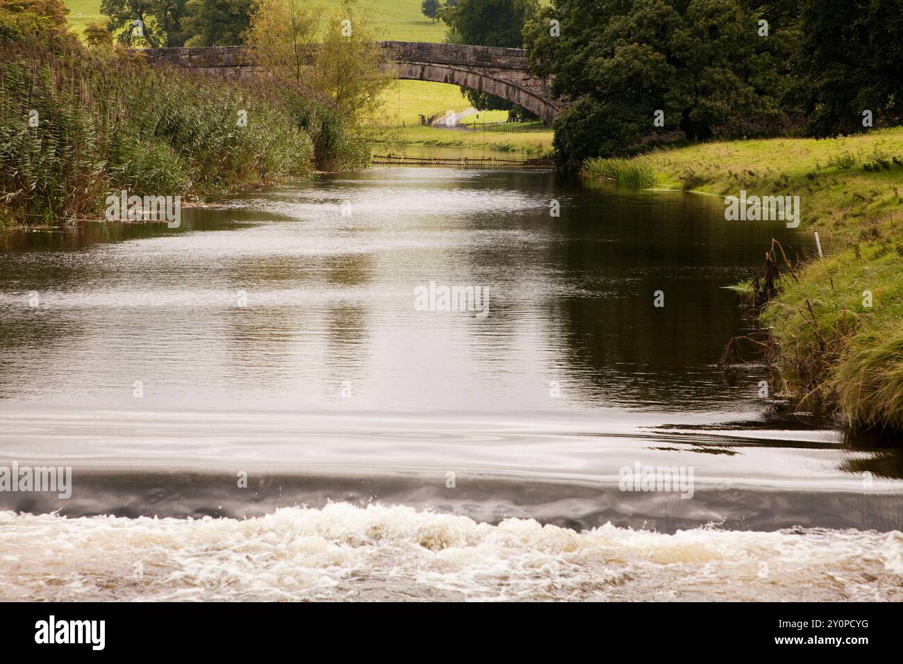 Milnthorpe Bridge über den Fluss Bela, Cumbria, Großbritannien Stockfoto