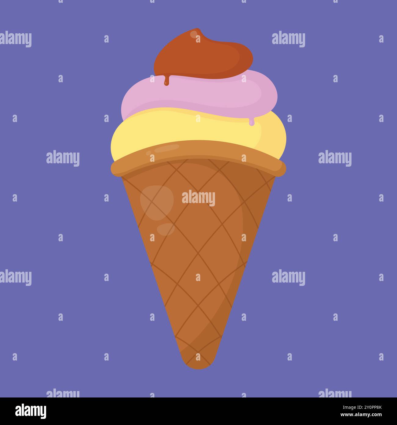 Eiscreme Symbol Vektor. Kalter Kegel Eiscreme-Vektor. Eiscreme Vektor. Stock Vektor