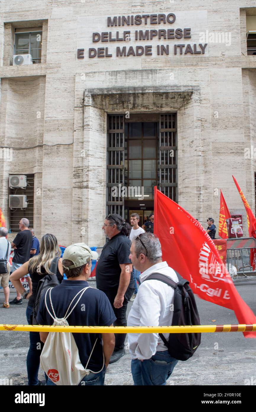 Rom, Italien. September 2024. Metallarbeiter Aus Dem Ehemaligen Breda