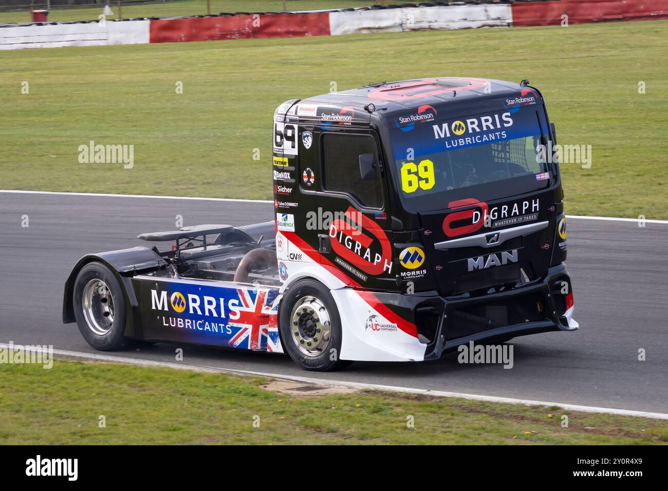 David Jenkins beim Jenkins Motorsports Developments MAN TGX während des British Truck Racing Championship Rennens 2023 in Snetterton, Norfolk, UK Stockfoto