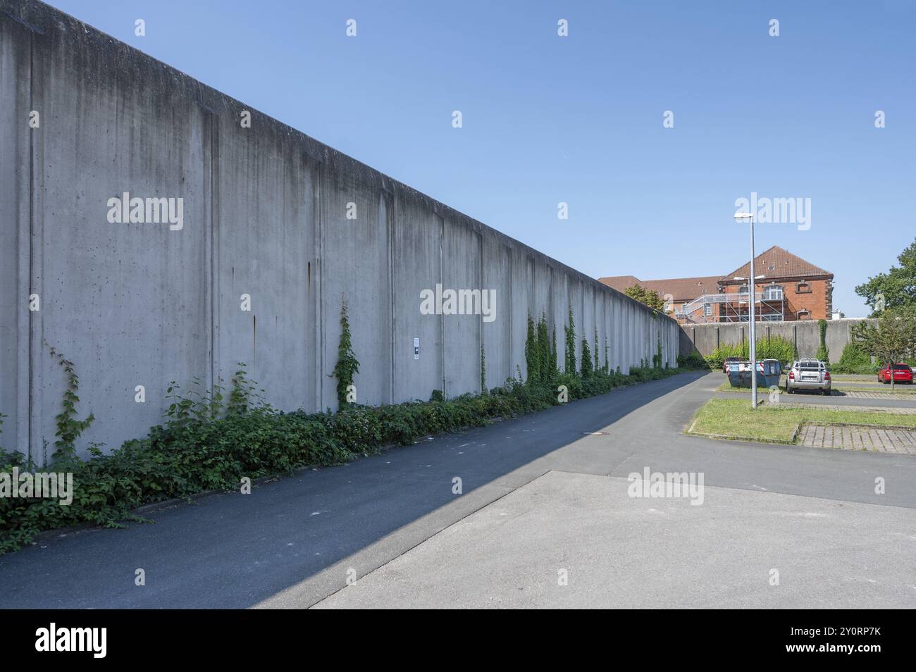 Gefängnis, JVA, hinter dem Frauengefängnis, Mannertstraße 6, Nürnberg, Mittelfranken, Bayern, Deutschland, Europa Stockfoto