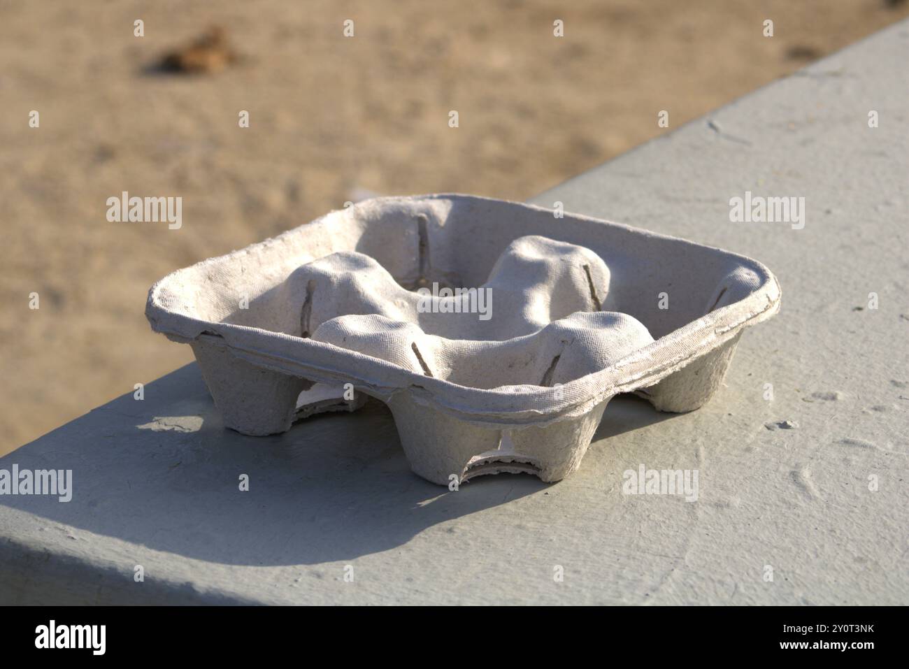 Fastfood-Getränketräger aus Karton Stockfoto