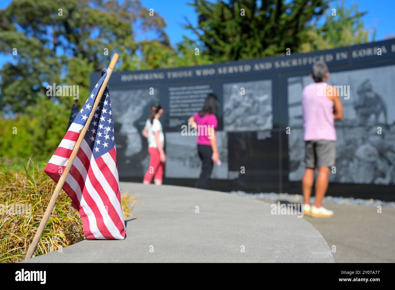 Das Korea war Memorial (1950–1953) in Presidio, San Francisco, CA Stockfoto