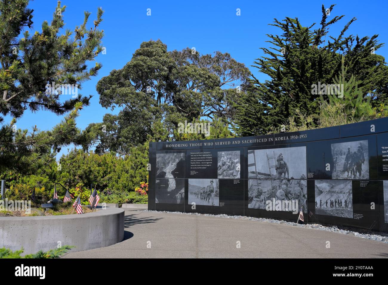 Das Korea war Memorial (1950–1953) in Presidio, San Francisco, CA Stockfoto