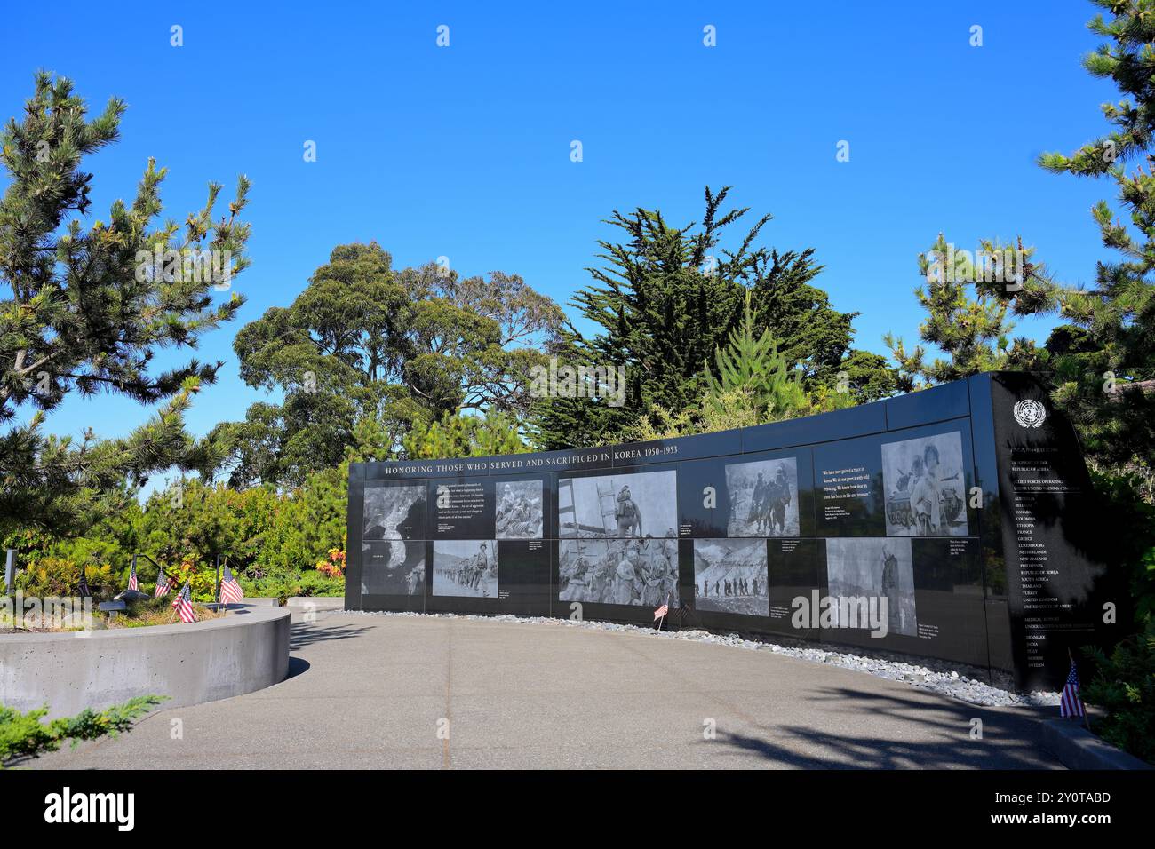 Das Korea war Memorial (1950–1953) in Presidio, San Francisco, CA Stockfoto