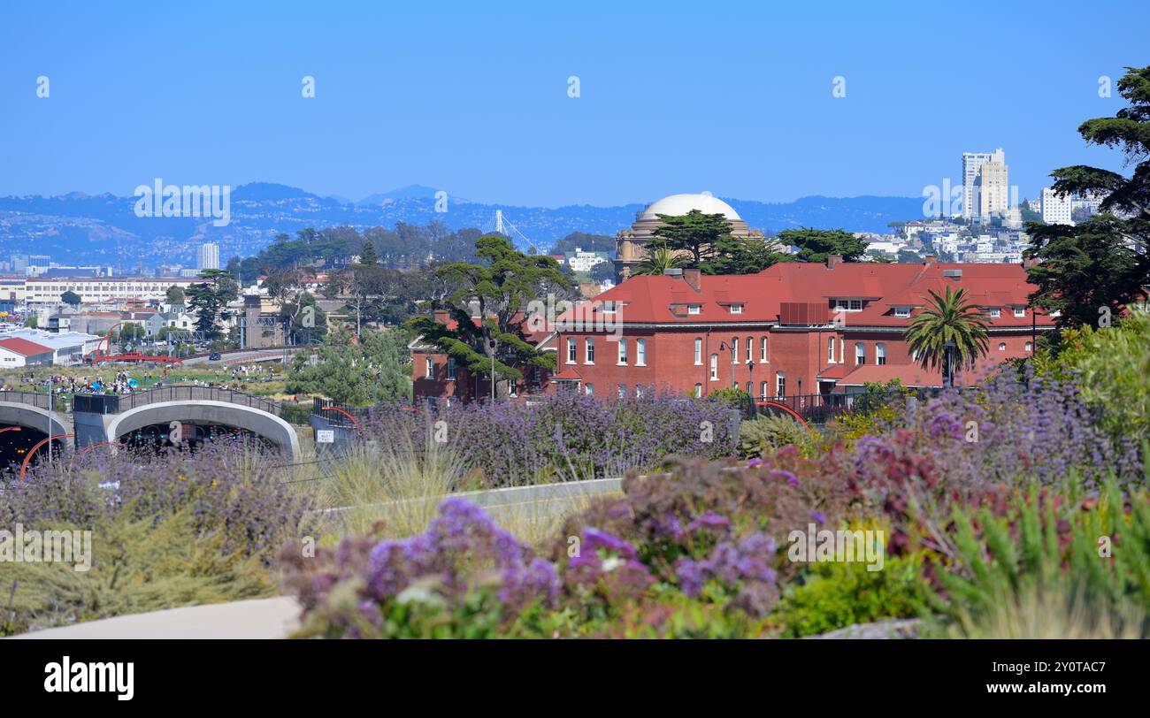 Die Presidio Tunnel Tops sind die neueste Attraktion für Touristen und Einheimische, San Francisco CA Stockfoto
