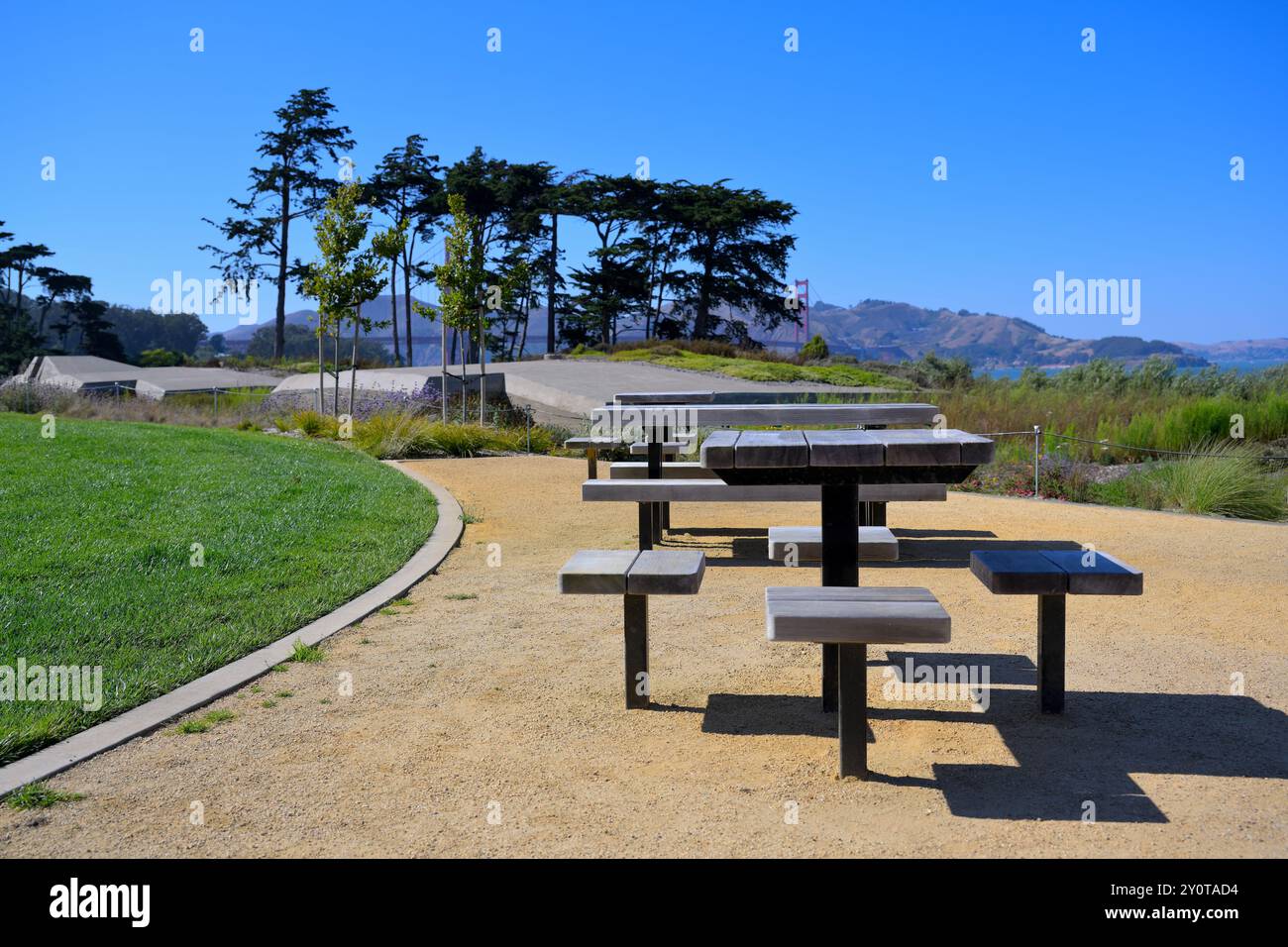 Die Presidio Tunnel Tops sind die neueste Attraktion für Touristen und Einheimische, San Francisco CA Stockfoto