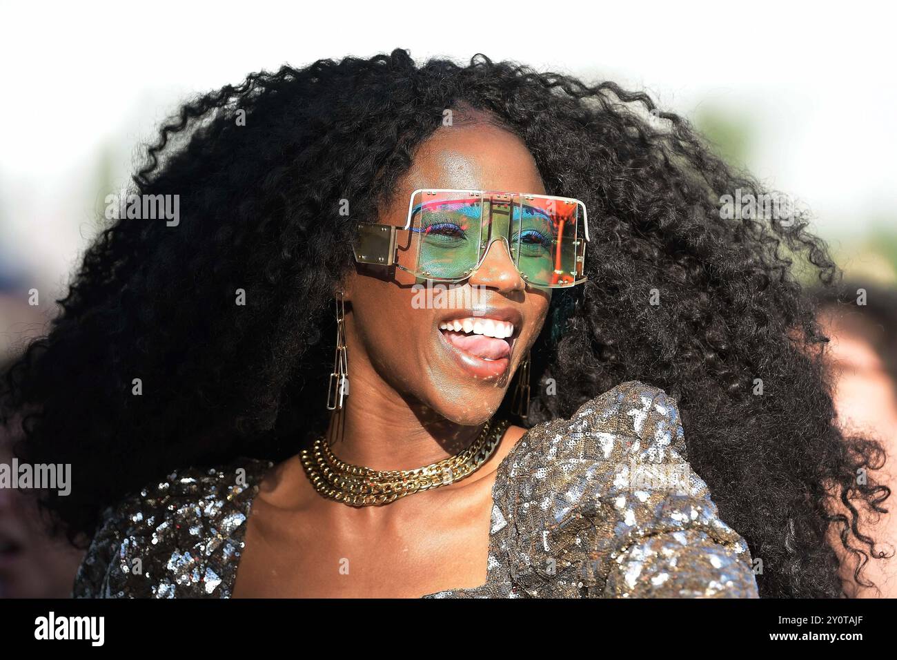 Rio de Janeiro, Brasilien, 3. Oktober 2019. Fans und Publikum während des Rock in Rio Festivals in Rio de Janeiro. Stockfoto