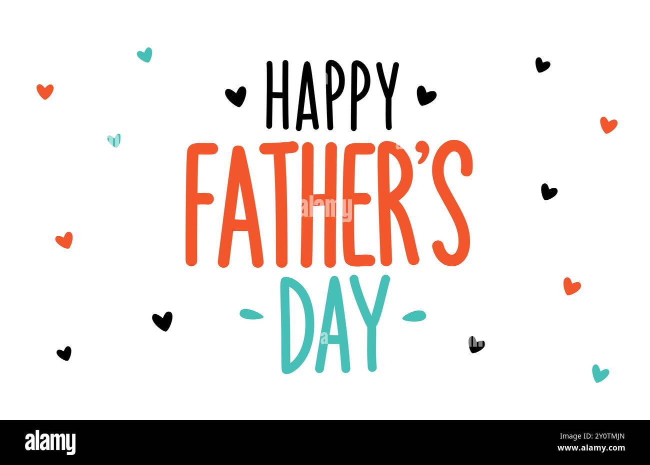 Alles Gute zum Vatertag, Weihnachtskarte. Vektor Stock Vektor