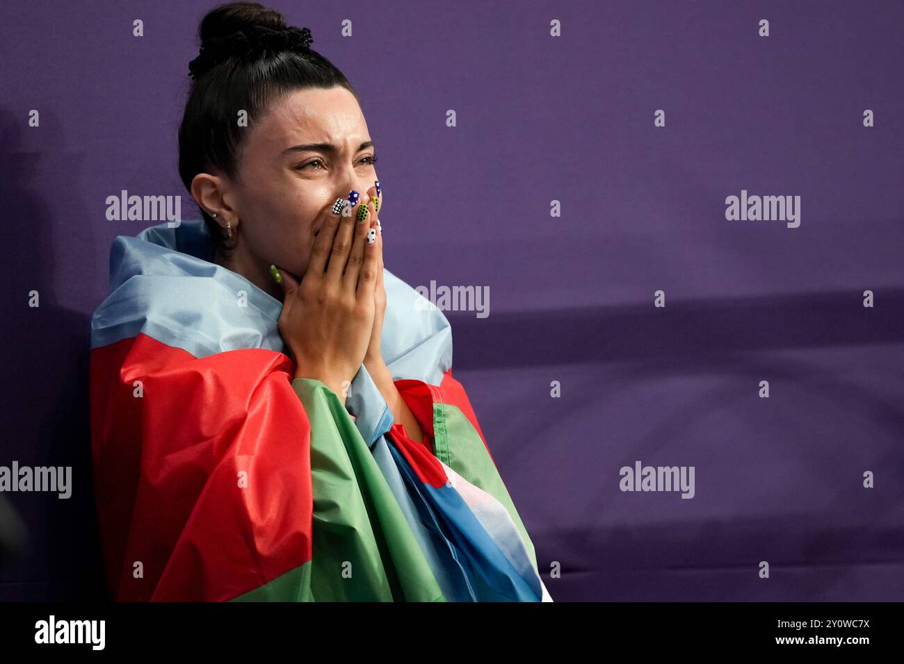 Saint-Denis, Frankreich. September 2024. VALIYEVA Lamiya (AZE) Leichtathletik : 100 m T13-Finale der Frauen während der Paralympischen Spiele 2024 in Paris im Stade de France in Saint-Denis, Frankreich. Quelle: AFLO SPORT/Alamy Live News Stockfoto