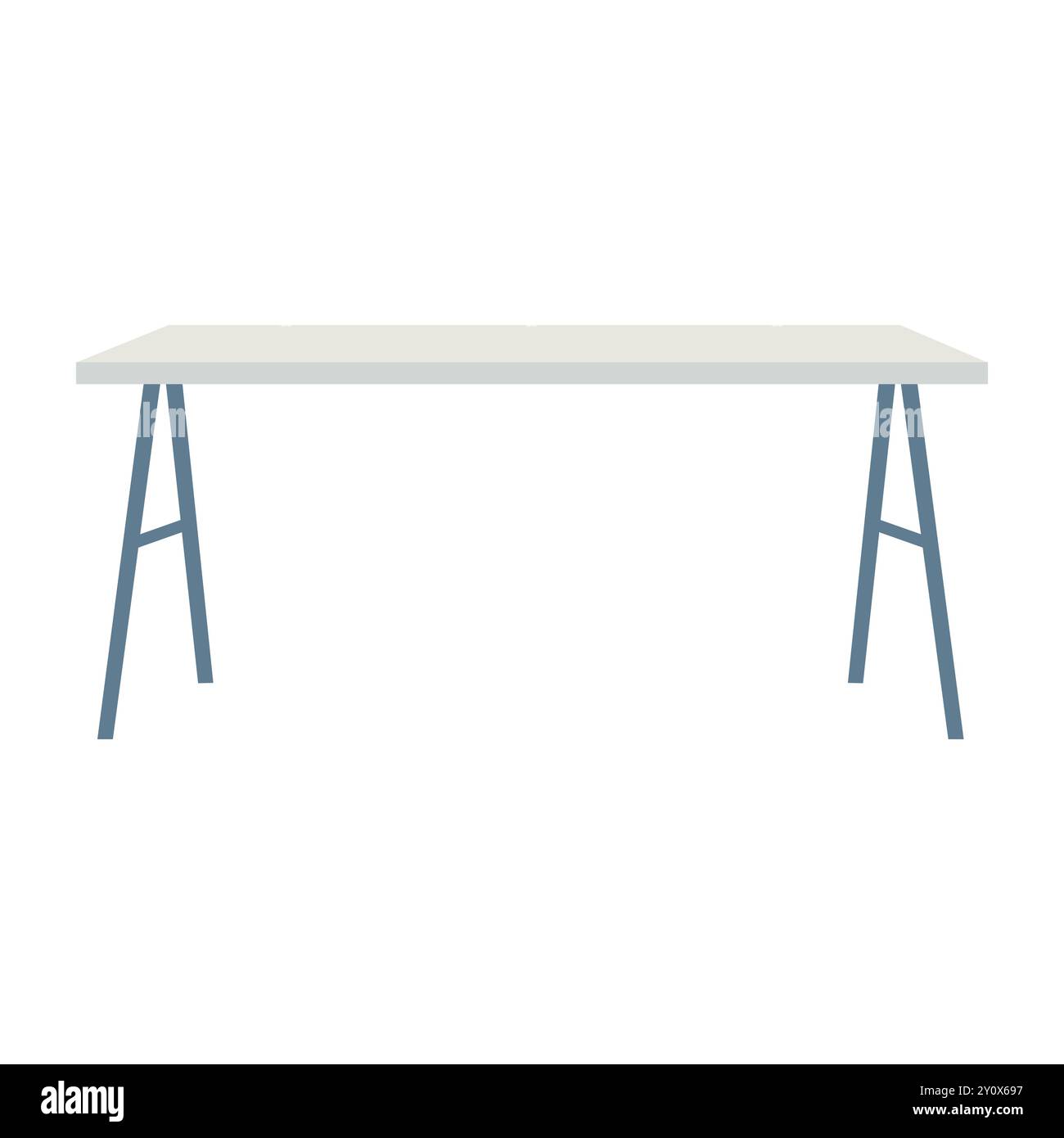 Abbildung Der Arbeitsstation Am Arbeitsplatz Stock Vektor