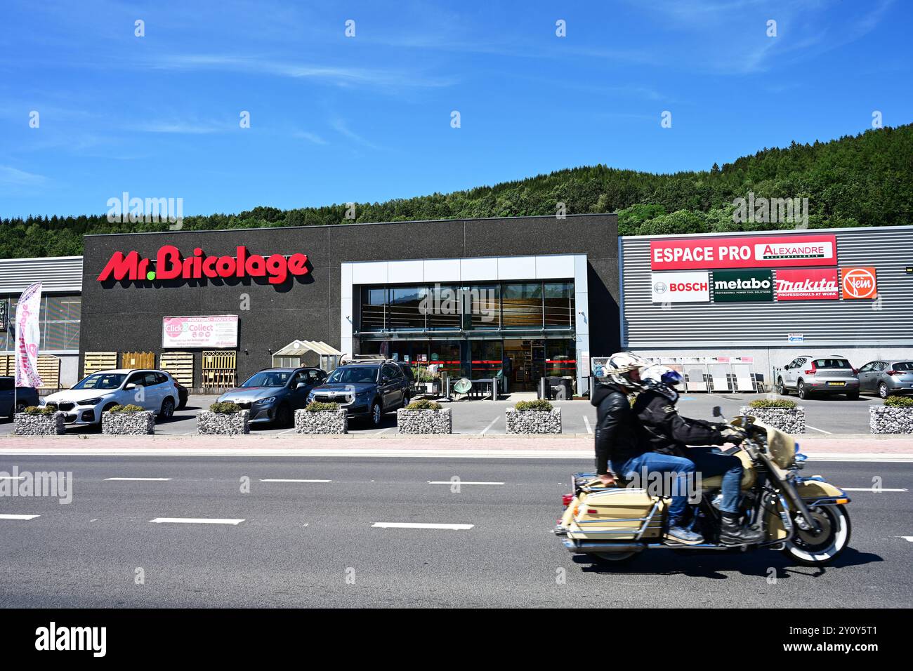 Herr Bricolage DIY-Shop Stockfoto