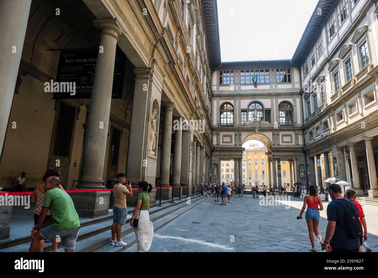 Florenz das historische Zentrum von Florenz, Geburtsort der Renaissance, zieht jedes Jahr mehr als 10 Millionen Touristen an und wurde 1982 von der UNESCO zum Weltkulturerbe erklärt. ABP02173 Copyright: XAntonioxBalascox Stockfoto