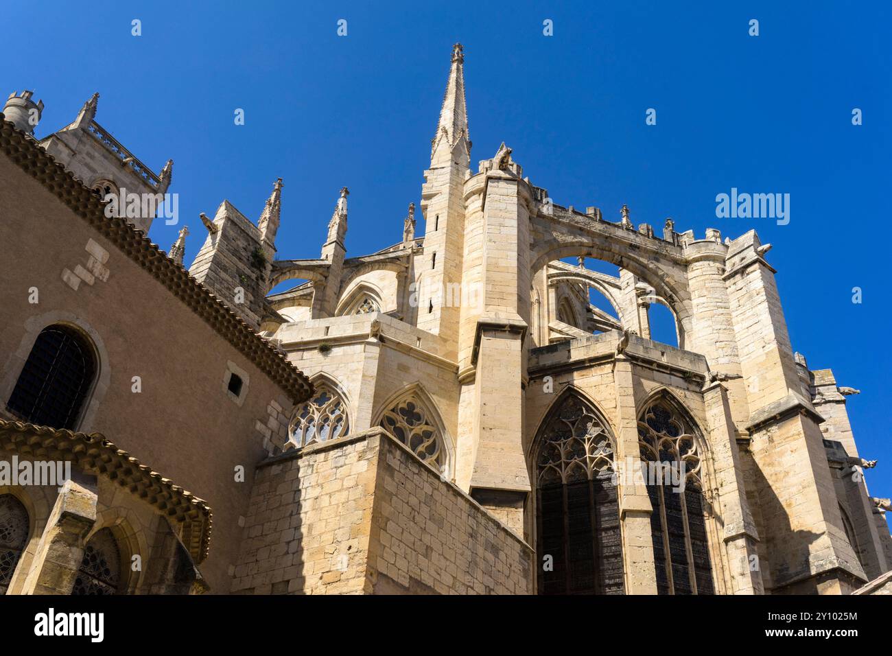 Detail der Kathedrale von Narbonne (Narbonne/Frankreich) Stockfoto