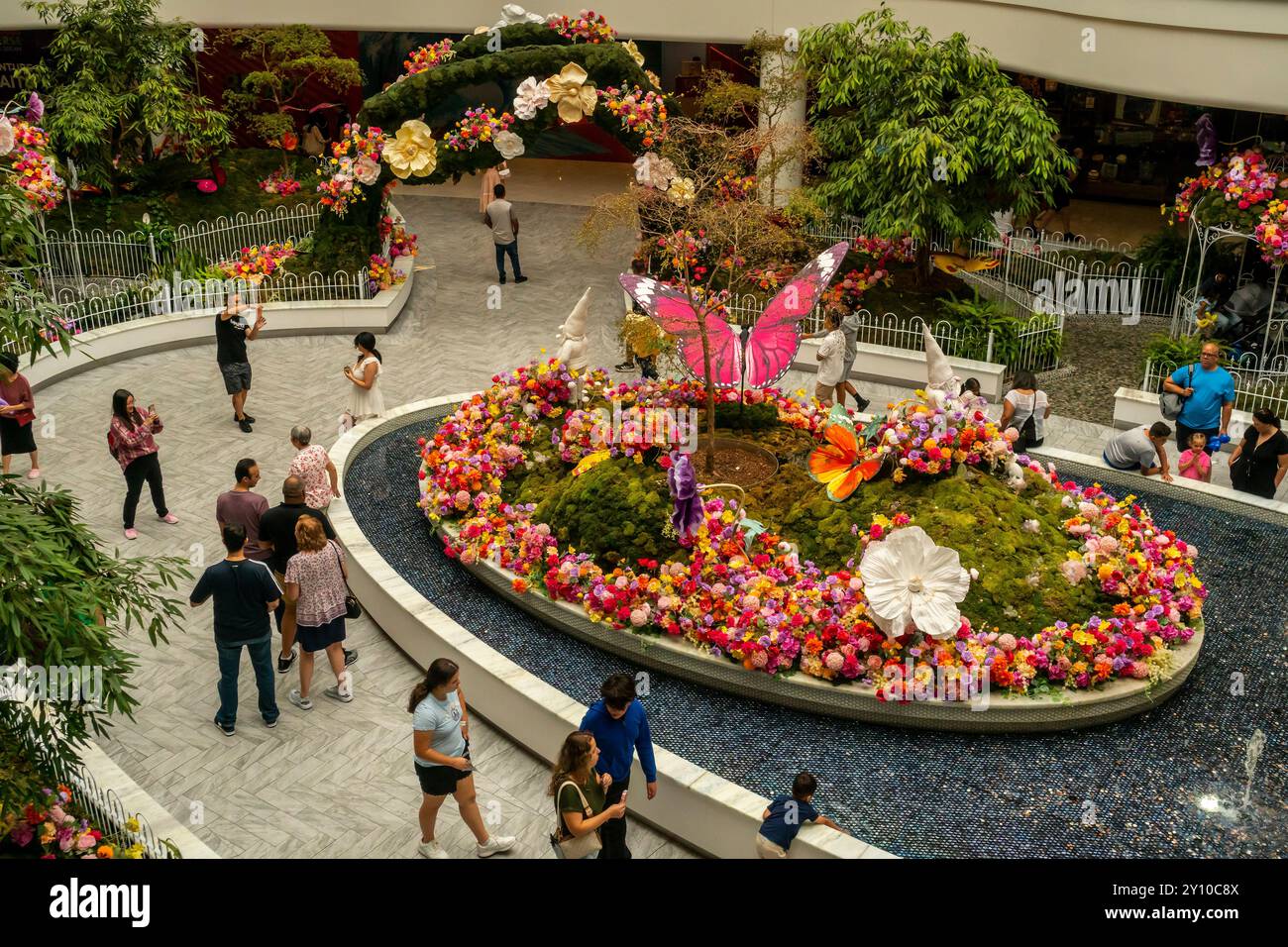 Die American Dream Mall in East Rutherford, NJ, am Samstag, den 31. August 2024. (© Richard B. Levine) Stockfoto