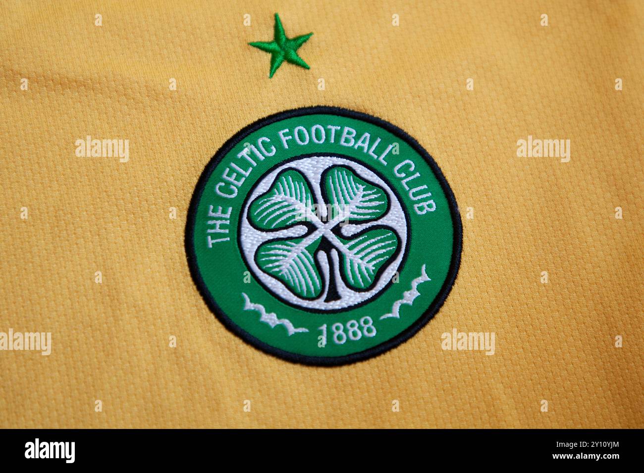 Celtic FC Vereinswappen, Logo, Abzeichen, Emblem Stockfoto