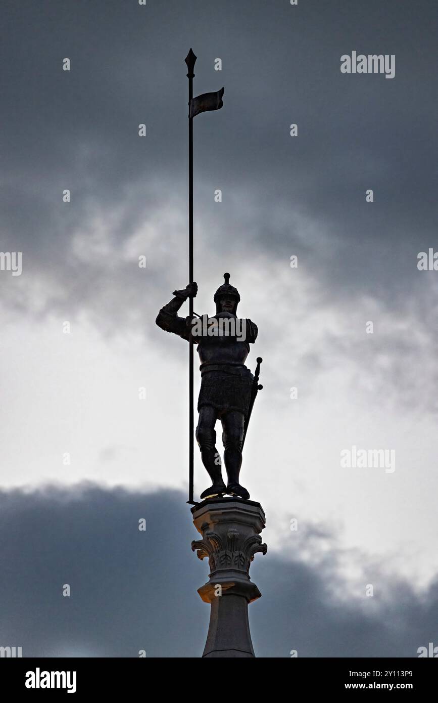 Statue in der Stadt Budapest Stockfoto